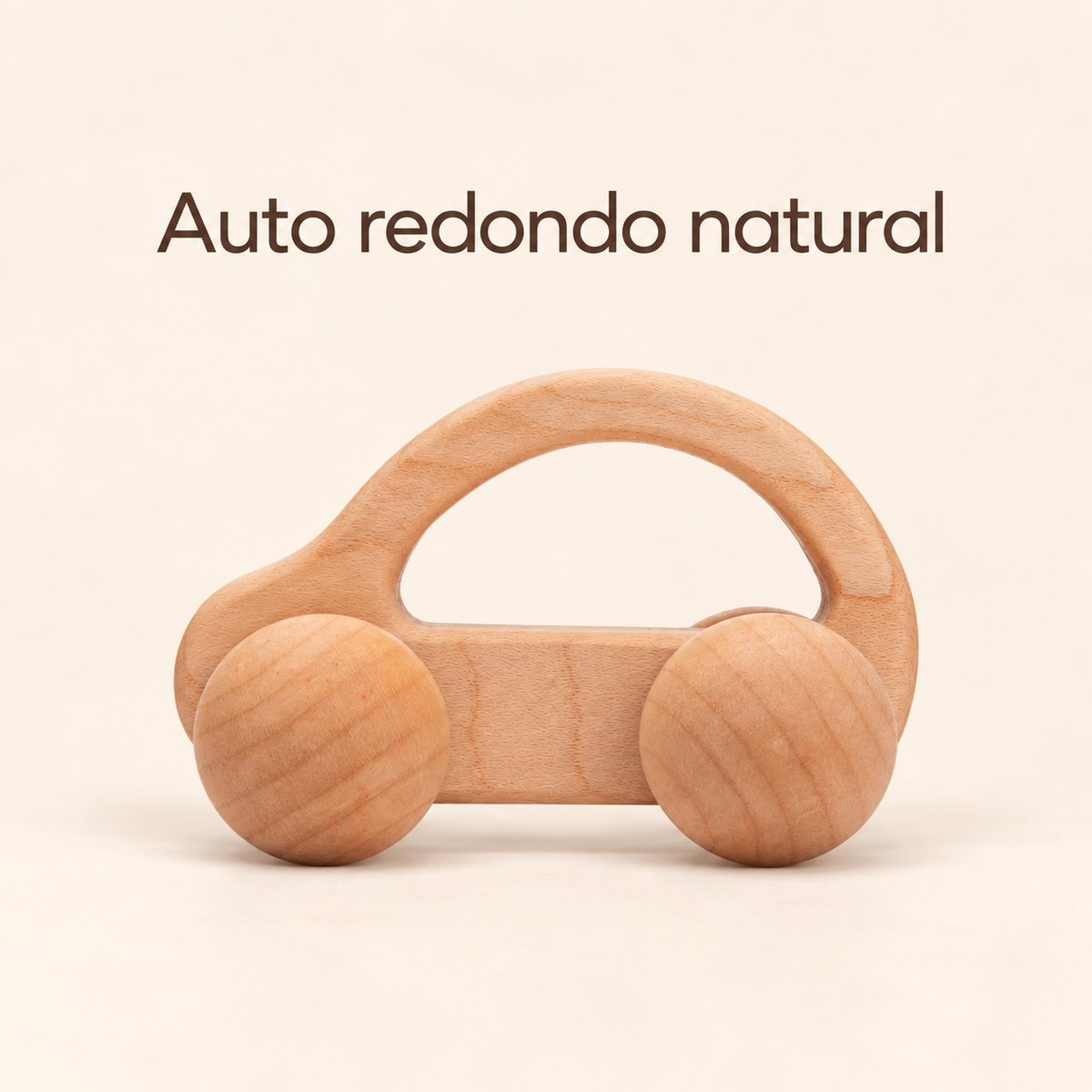 Juguete auto de madera, para juego libre y aprendizaje respetuoso