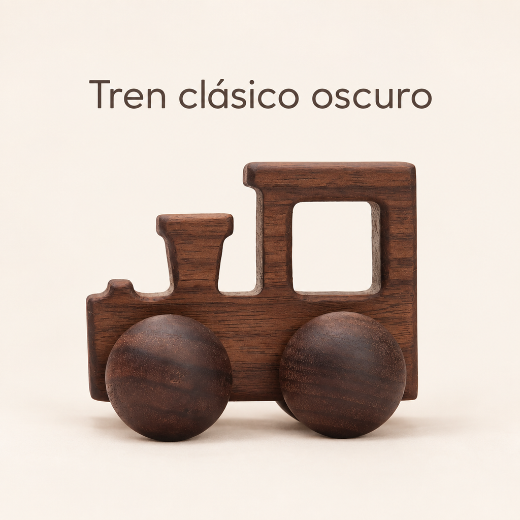 Juguete auto de madera, para juego libre y aprendizaje respetuoso
