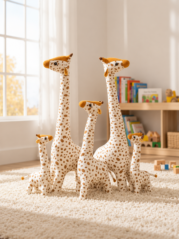 Peluche de apego jirafa de felpa, muy suave, 40 centimetros