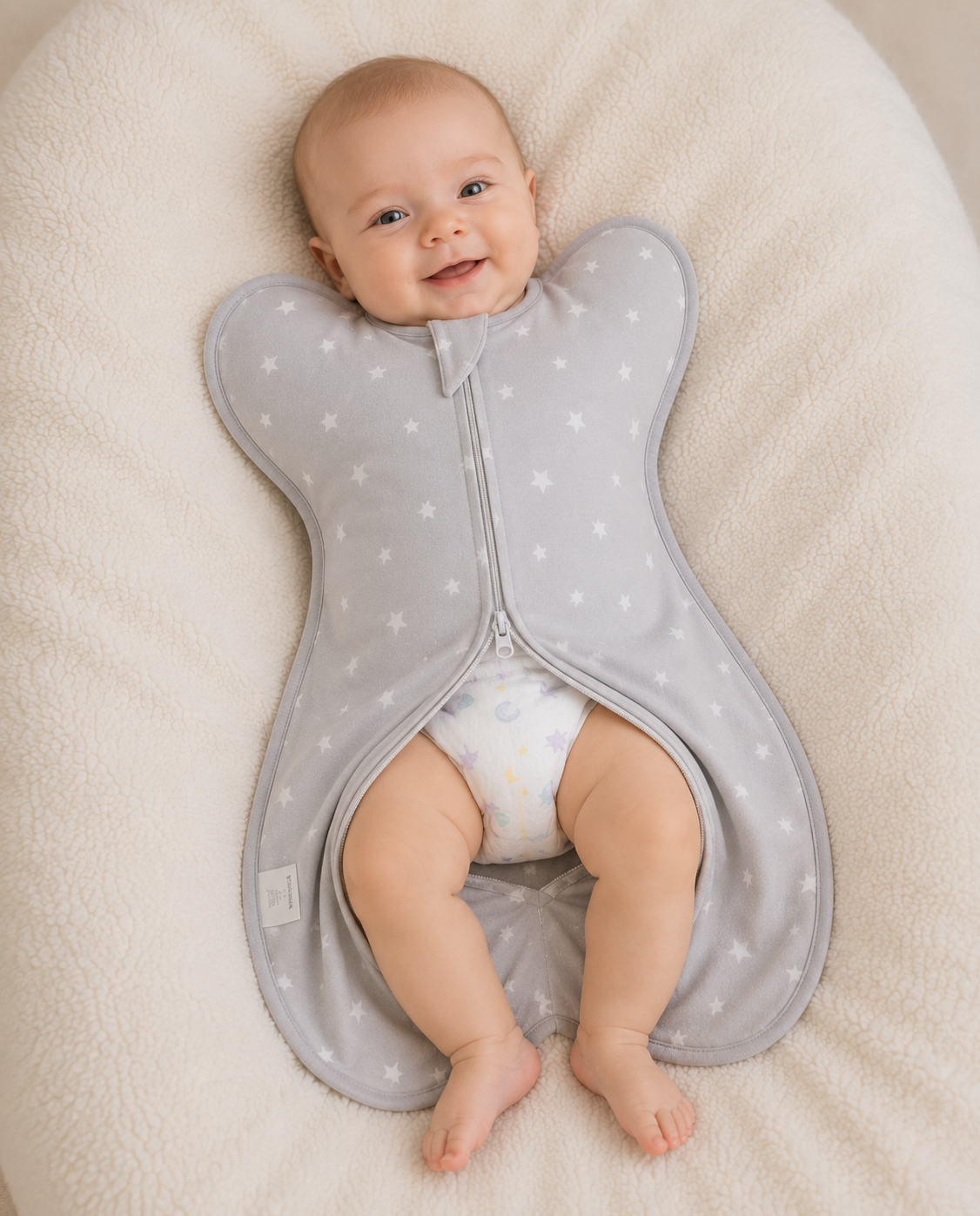 Saquito de dormir para bebés Tog 1.0 swaddle-up de puro algodón