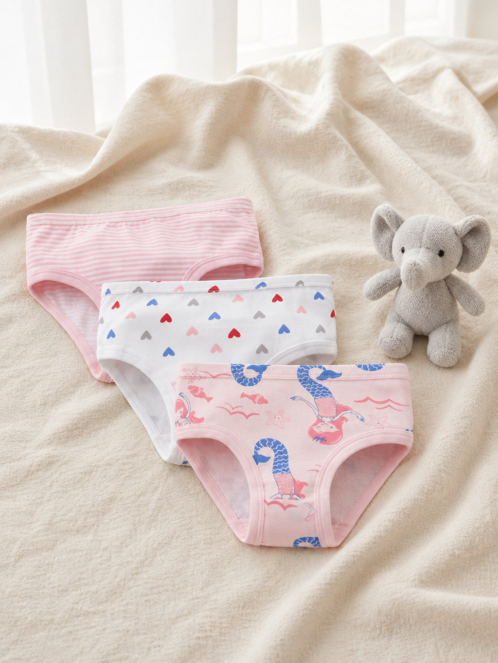 Pack Calzón para Niña, muy cómodos, 100% algodón